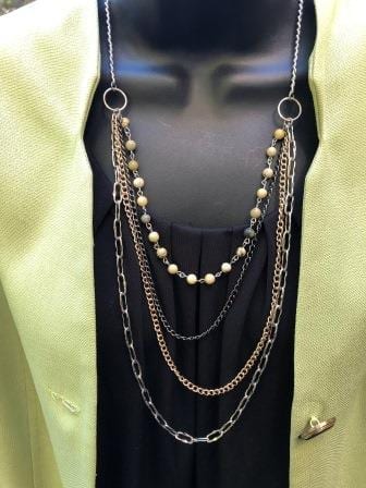African Jade Layered Necklace