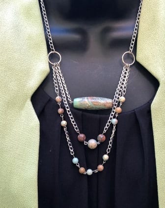 African Opal & Amazonite Necklace