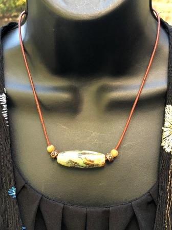 african opal necklace