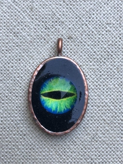 Green Evil Eye Pendant