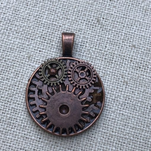 Steampunk in Copper Pendant