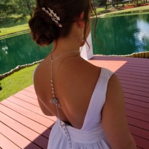 Bridal back drop necklace