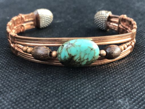 Turquoise Copper Cuff Bracelet