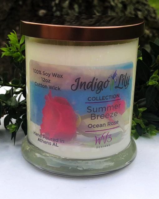 Ocean Rose Soy Wax Candle
